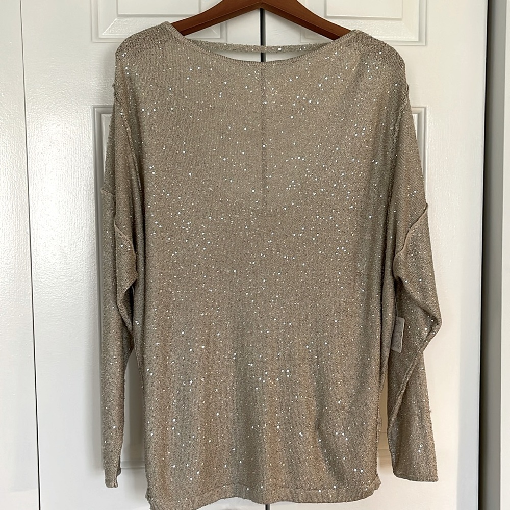 Free People sequin shirt